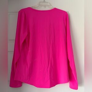 Lilly Pulitzer Westley Long Sleeve Top- Pink Bee